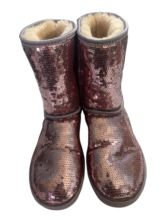 UGG Shoes - UGG Sequin Cozy Mid-Calf Winter Boots - Rose Metallic